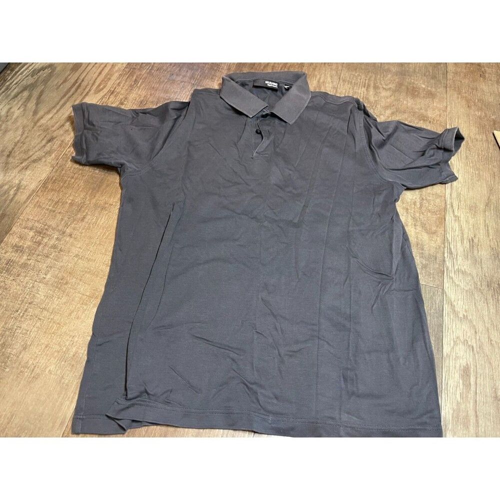 Murano Polo Shirt Mens Large L Gray Short Sleeve